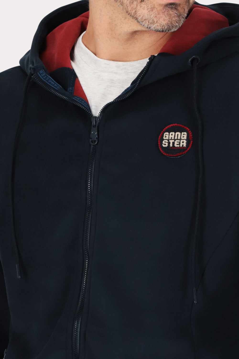 Poleron Full Zipper Outland Azul Marino Gangster