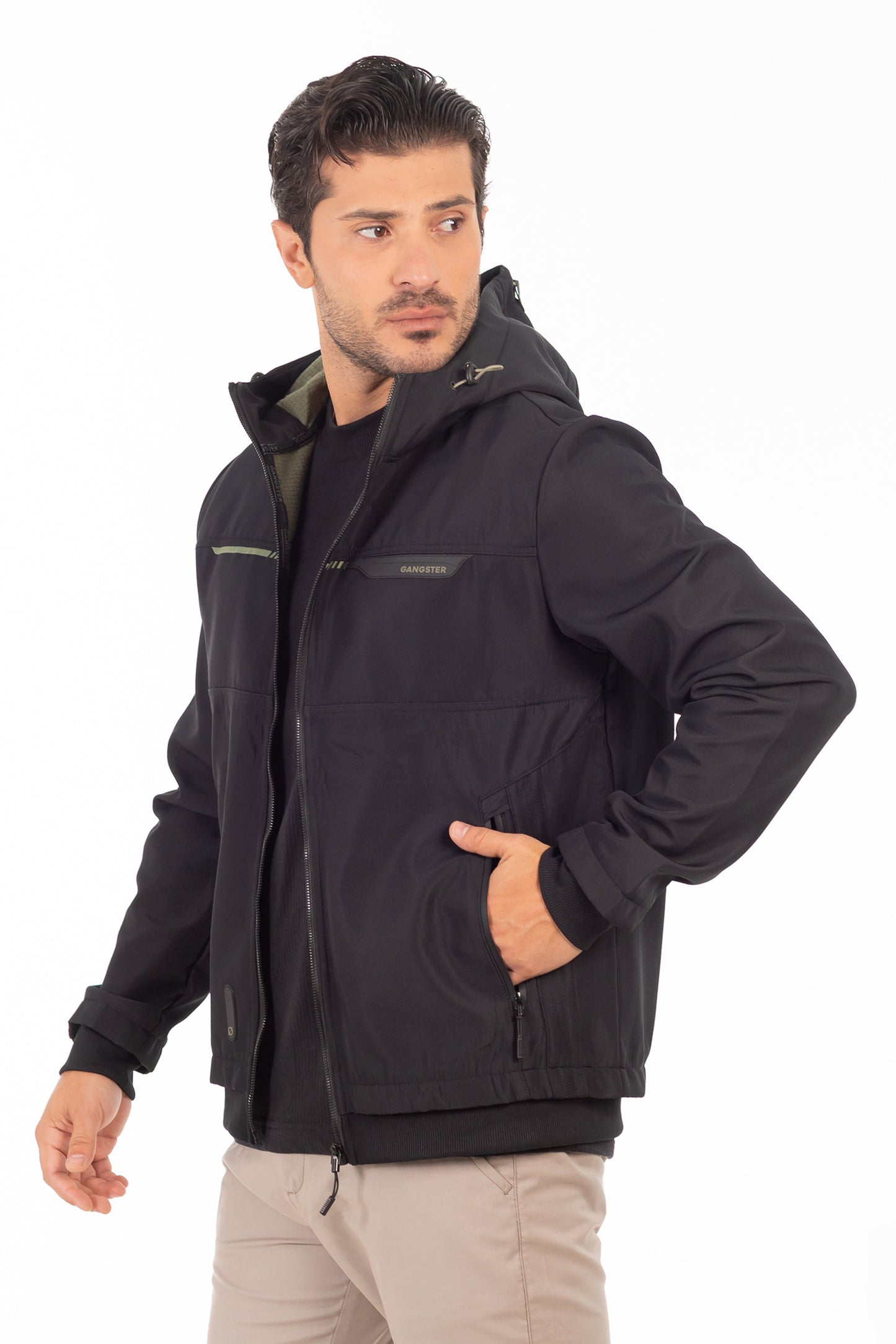 Chaqueta Full Zipper Windrax Azul Marino Mezcla Gangster