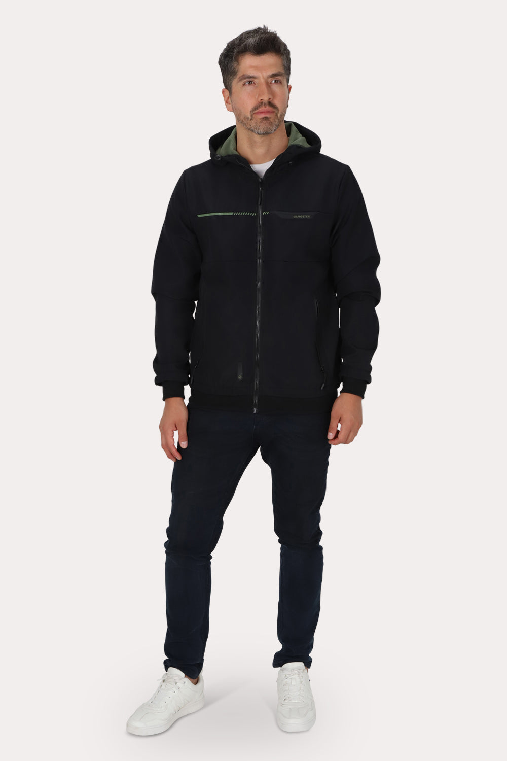 Chaqueta Full Zipper Windrax Negro Gangster