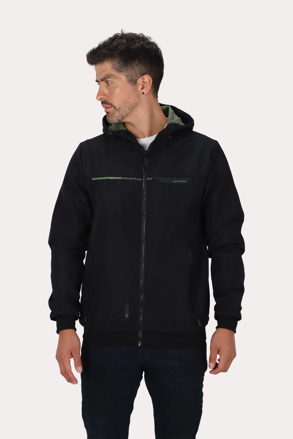 Chaqueta Full Zipper Windrax Negro Gangster