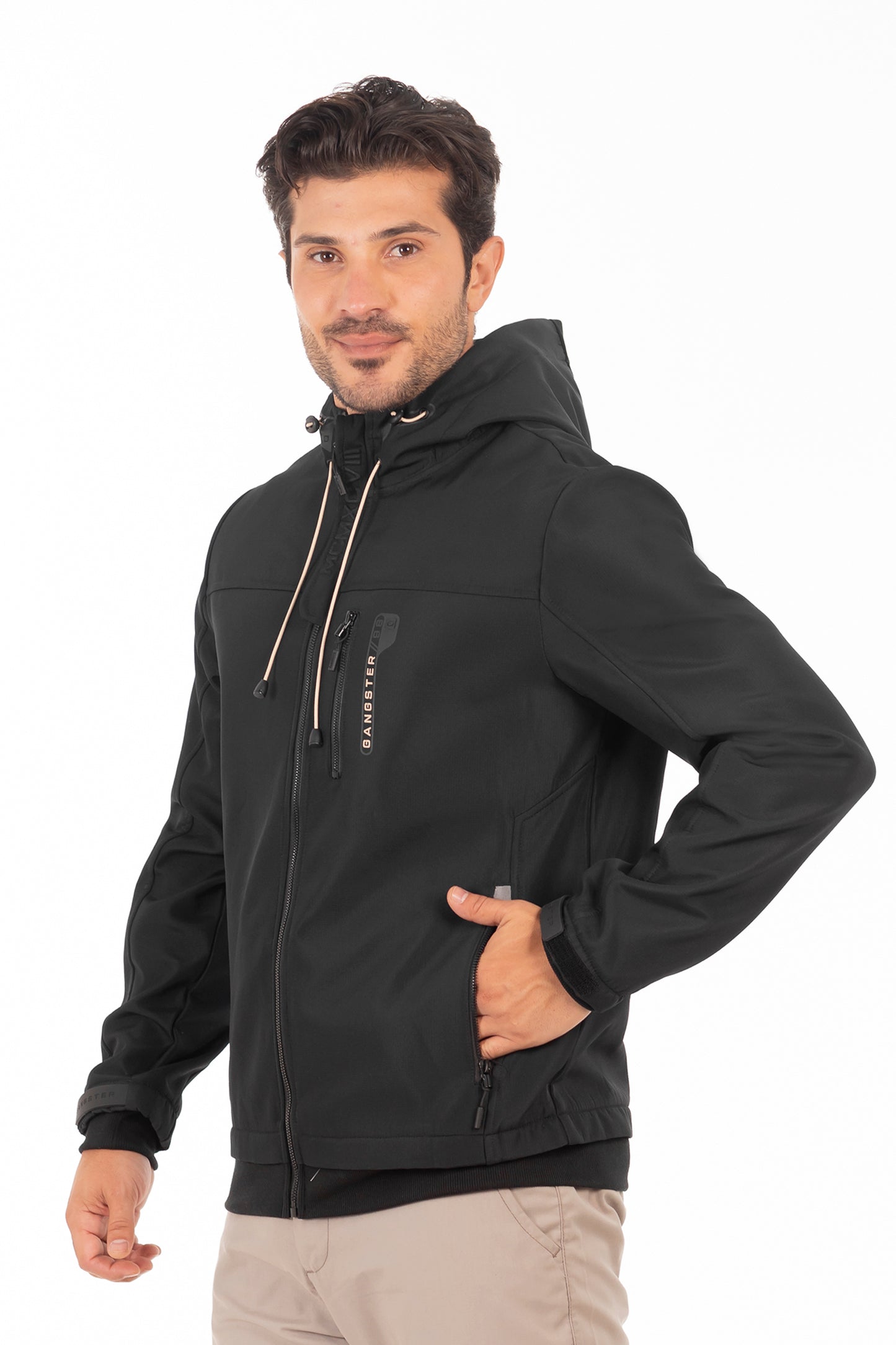 Chaqueta Full Zipper Summit Negro Gangster