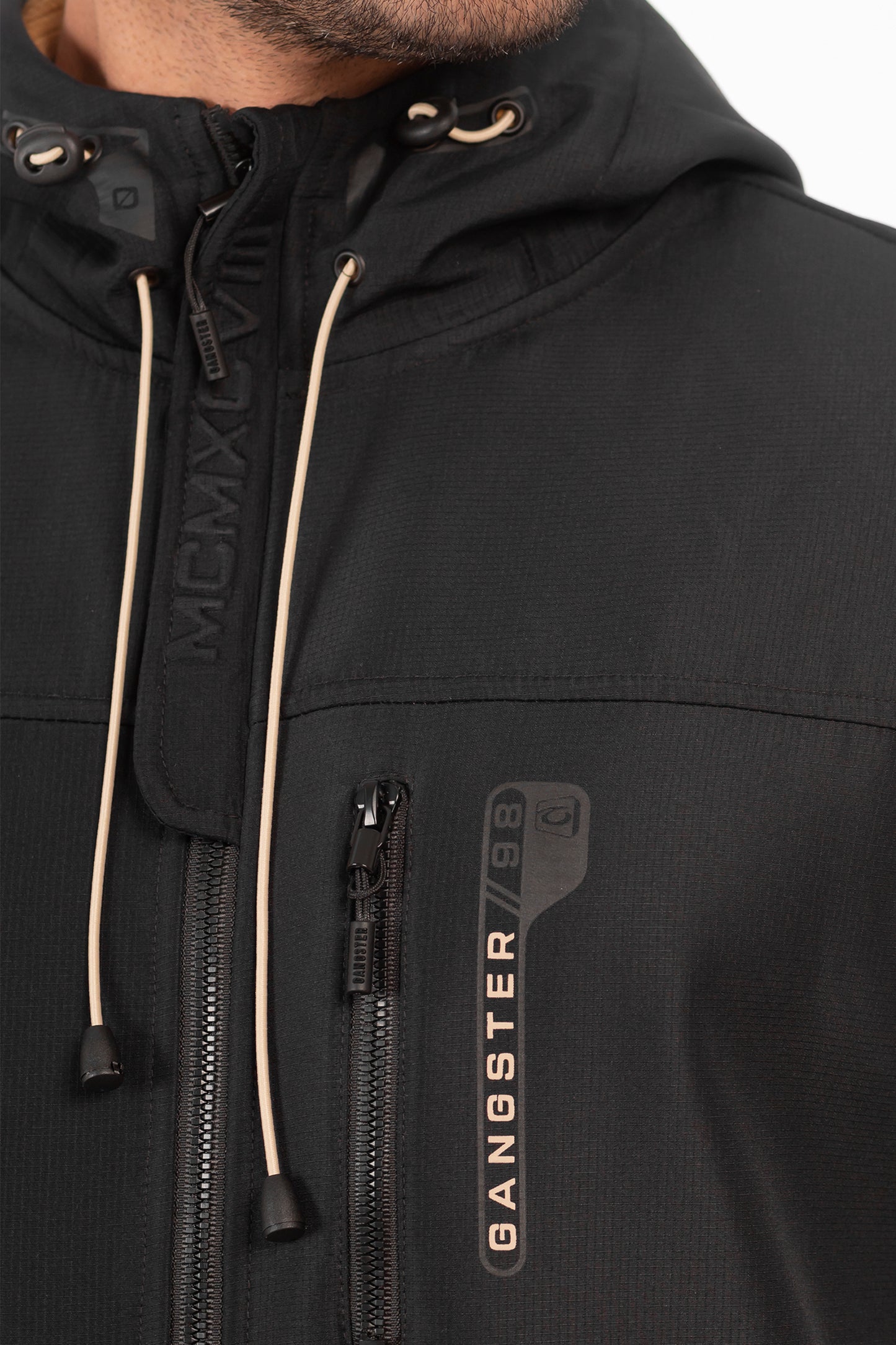 Chaqueta Full Zipper Summit Negro Gangster