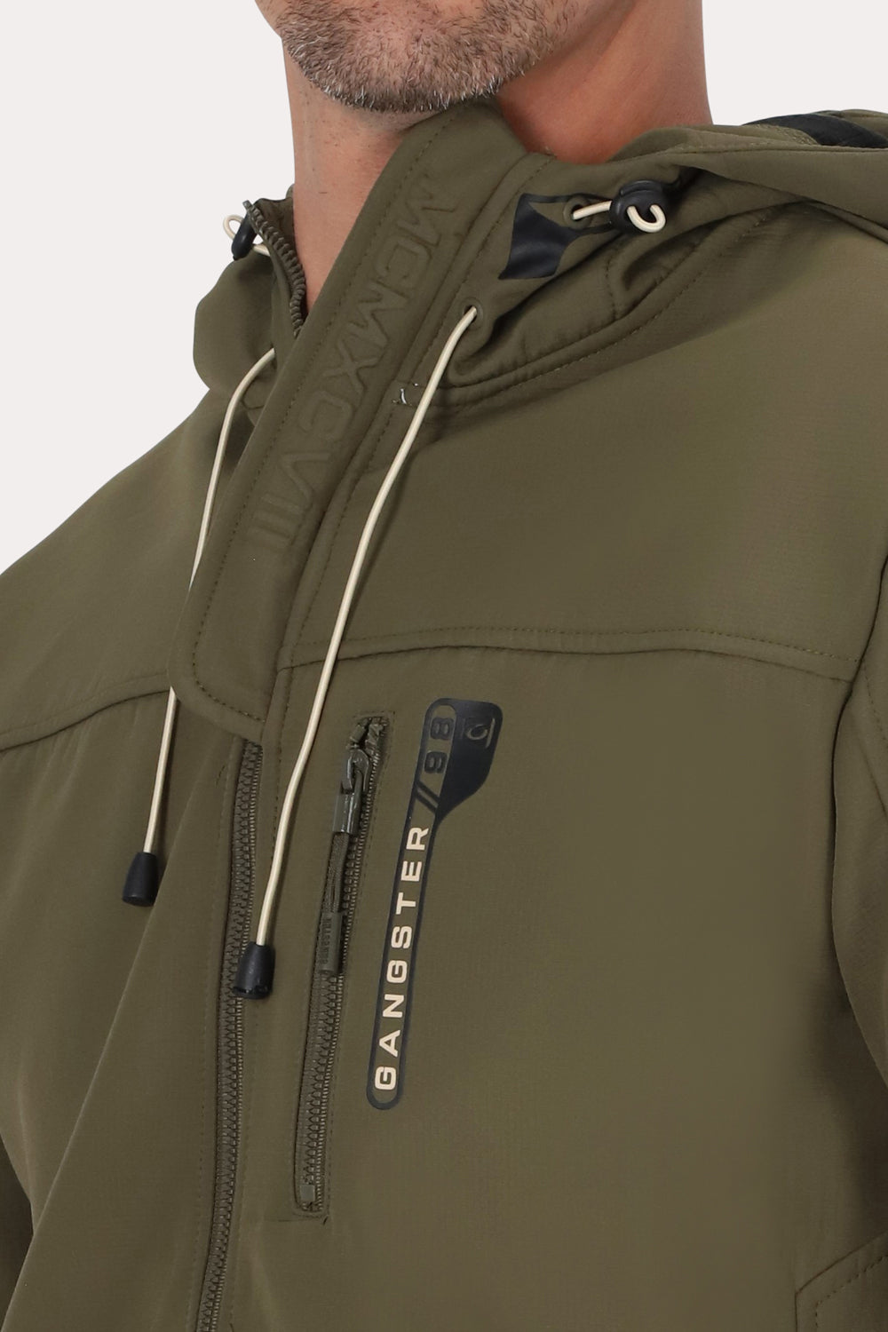 Chaqueta Full Zipper Summit Verde Oliva Oscuro Gangster