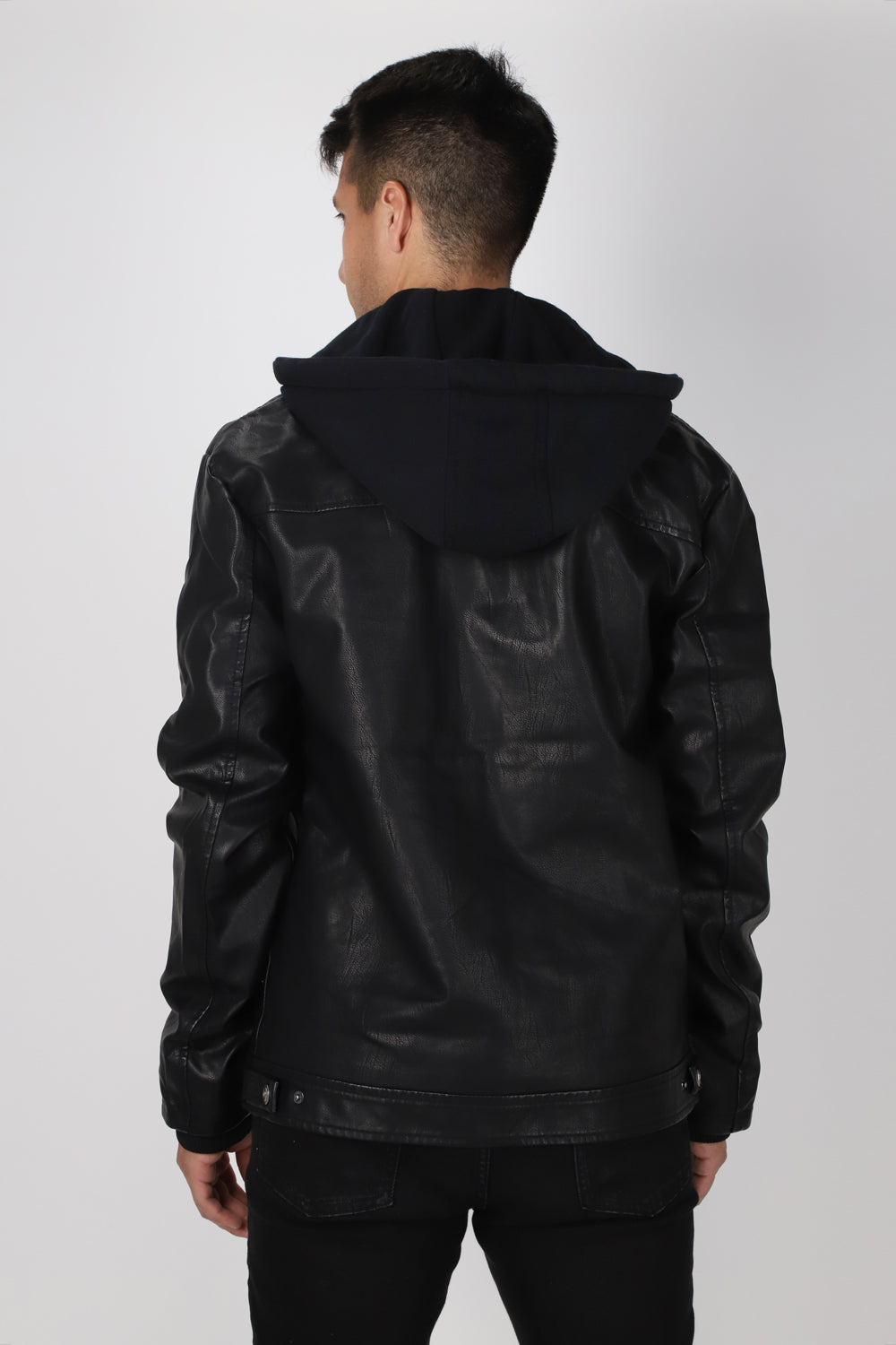 Chaqueta PU Boxer Negro Gangster