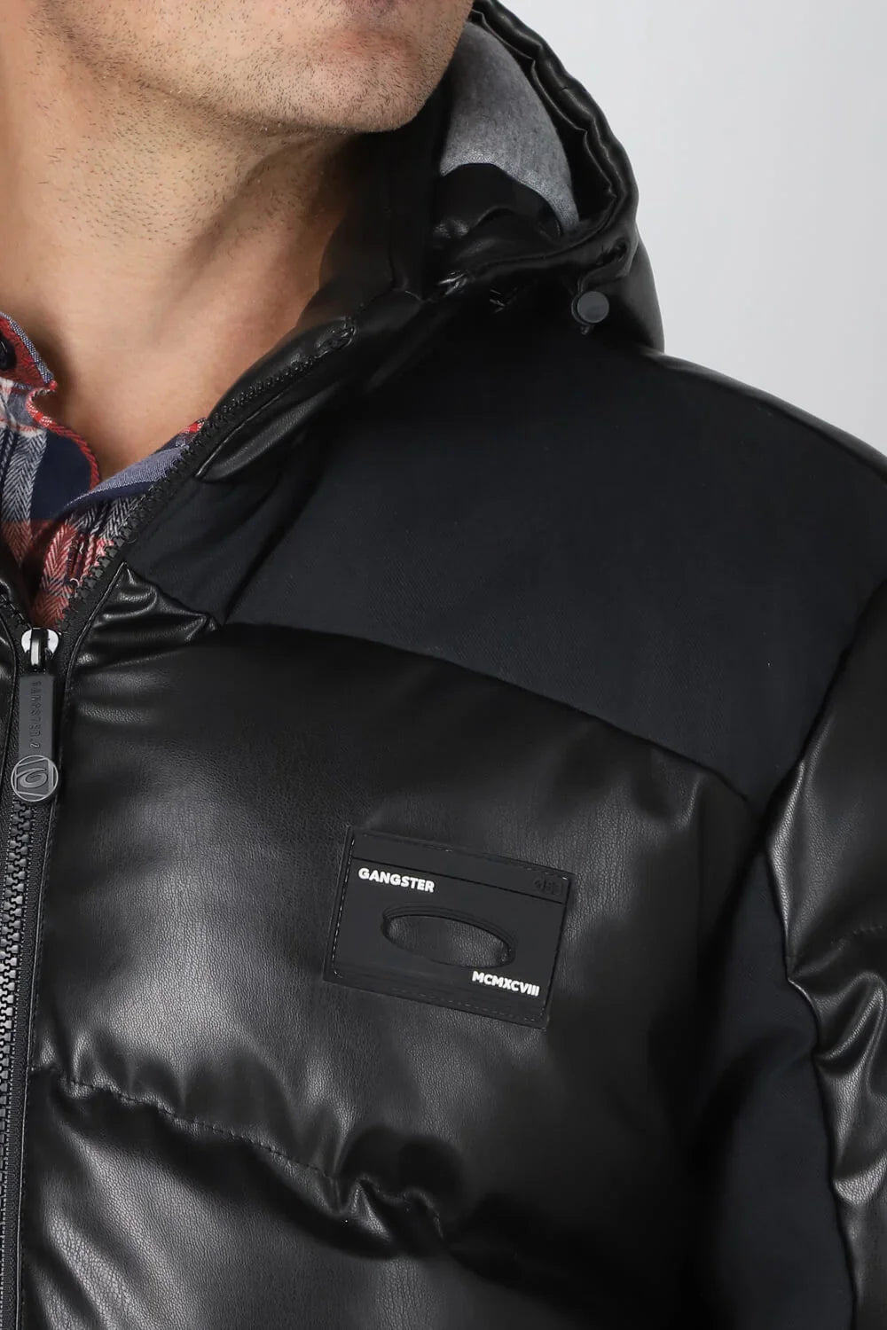 Chaqueta Pu Puffa Negro Gangster - Gangster