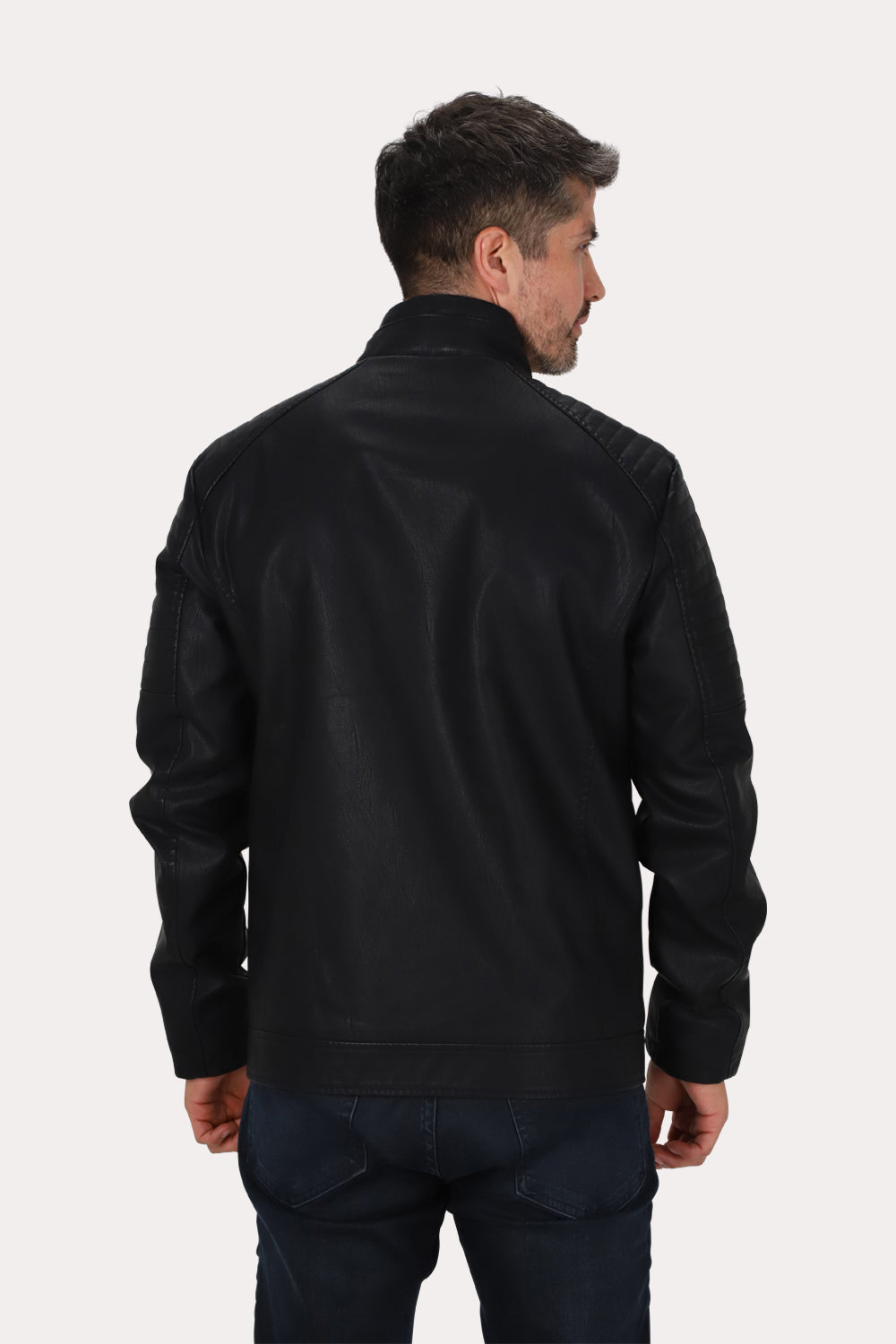 Chaqueta Pu Asphalt Negro Gangster