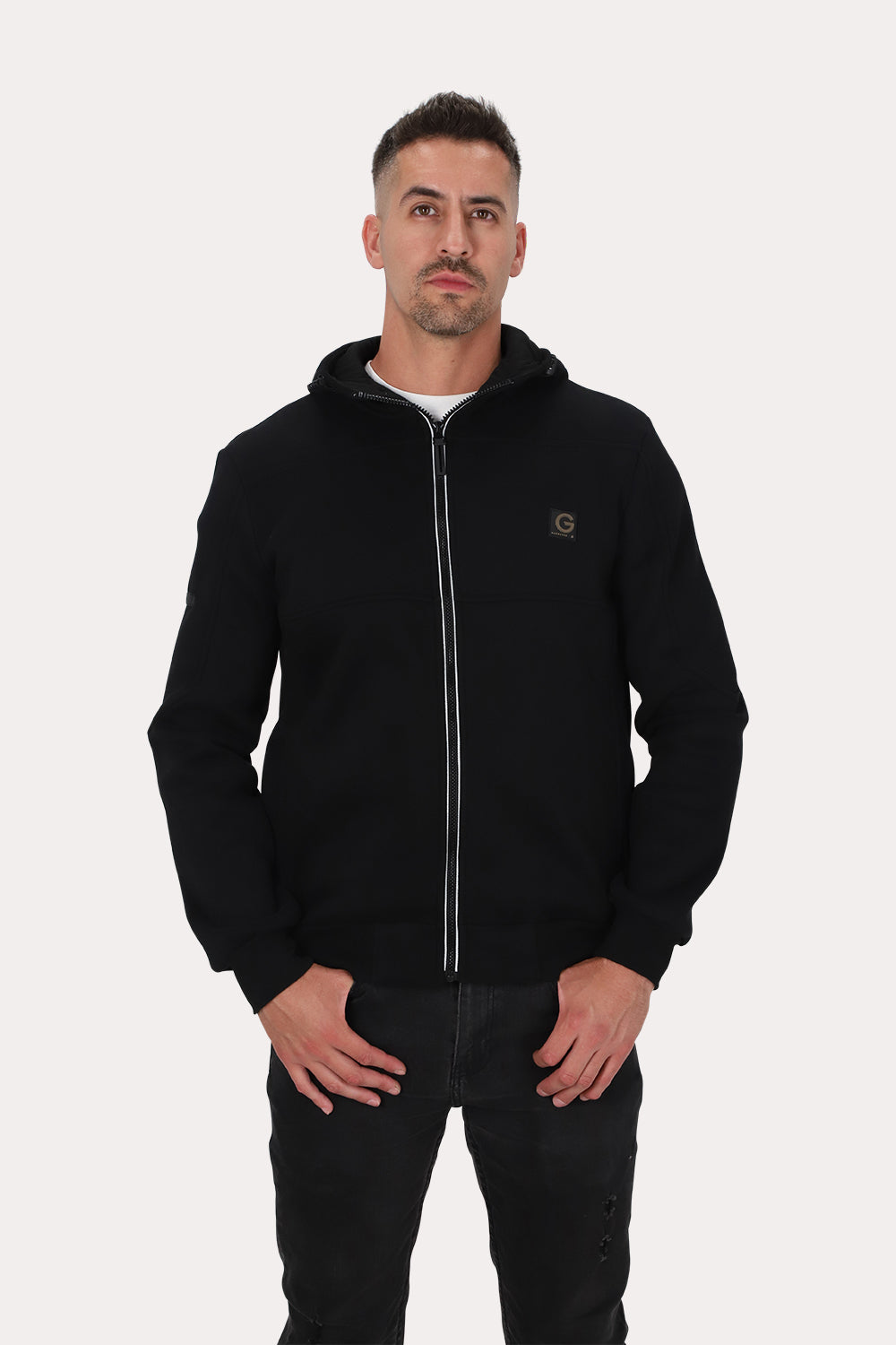 Poleron Full Zipper Fleece Posted Rojo Gangster