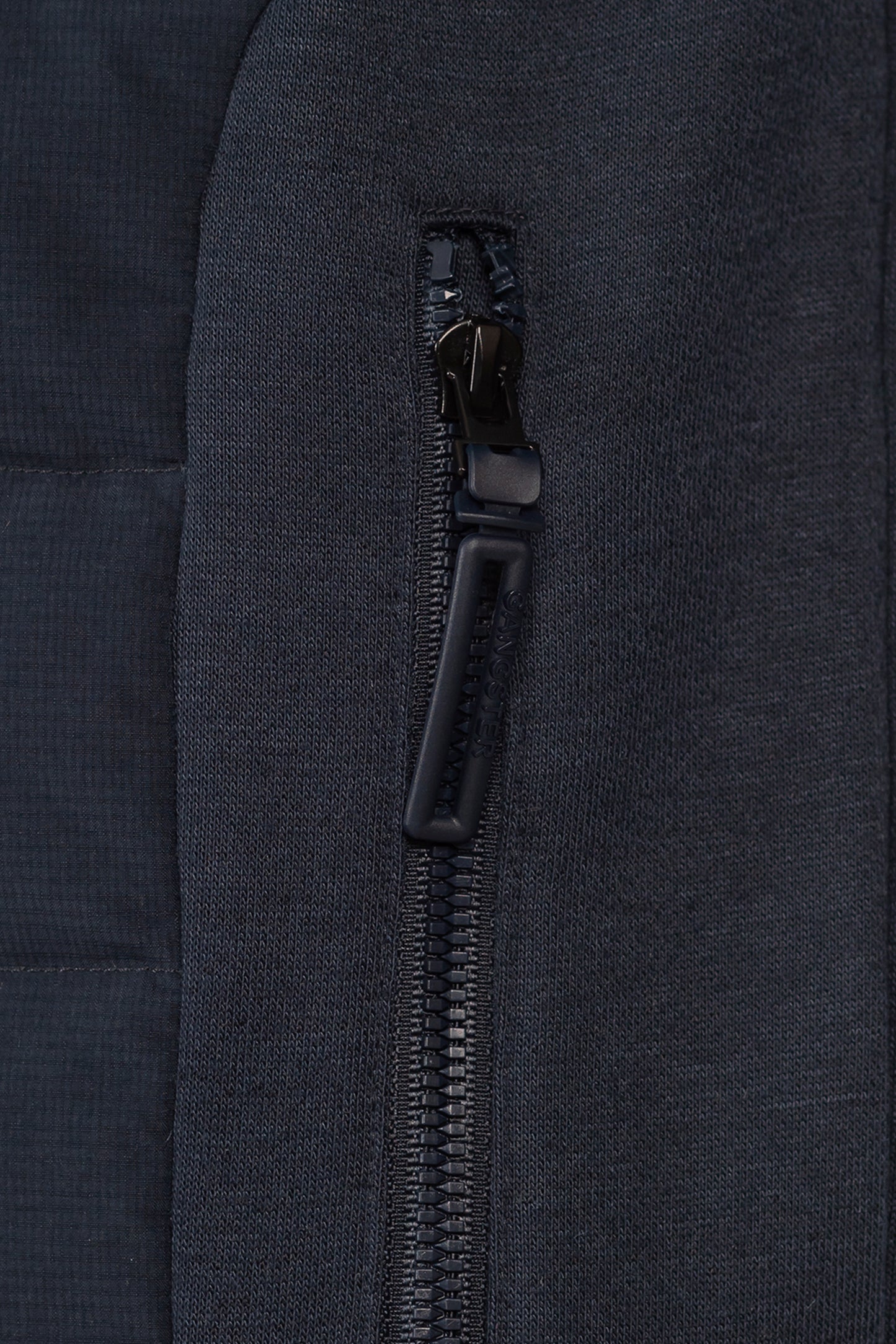 Poleron Hibridas Weave Azul Marino Gangster
