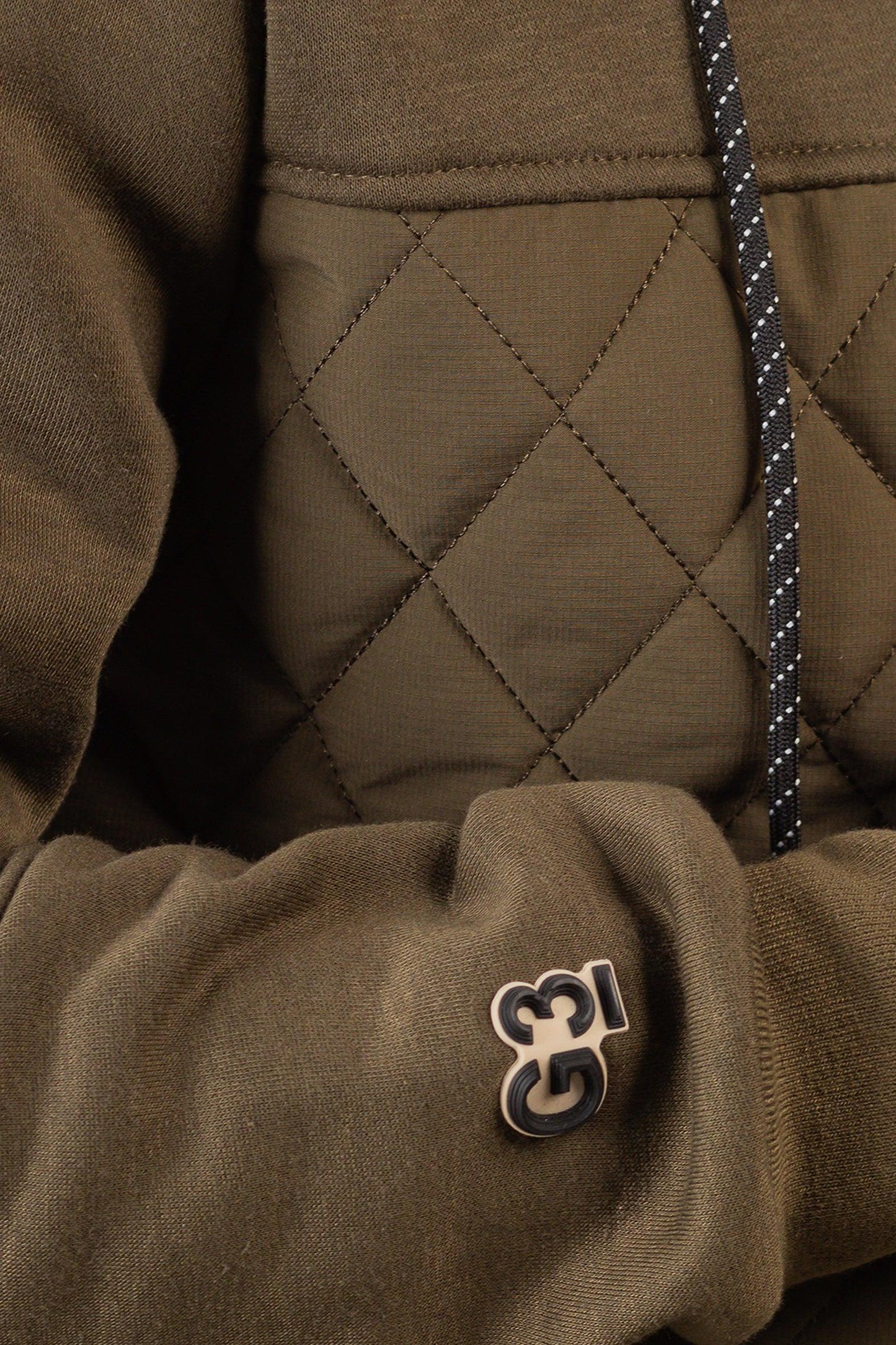 Chaqueta Hibridas Patchwork Verde Oliva Oscuro Gangster