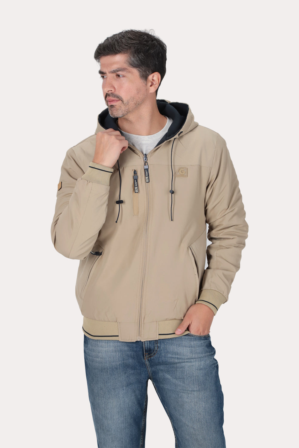 Cortaviento Reversible Dual Beige Gangster