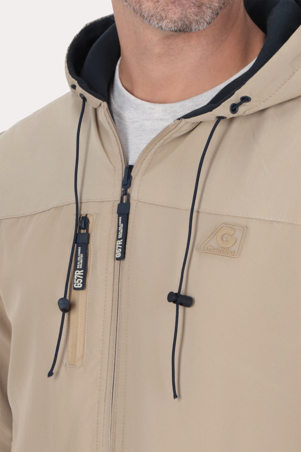Cortaviento Reversible Dual Beige Gangster