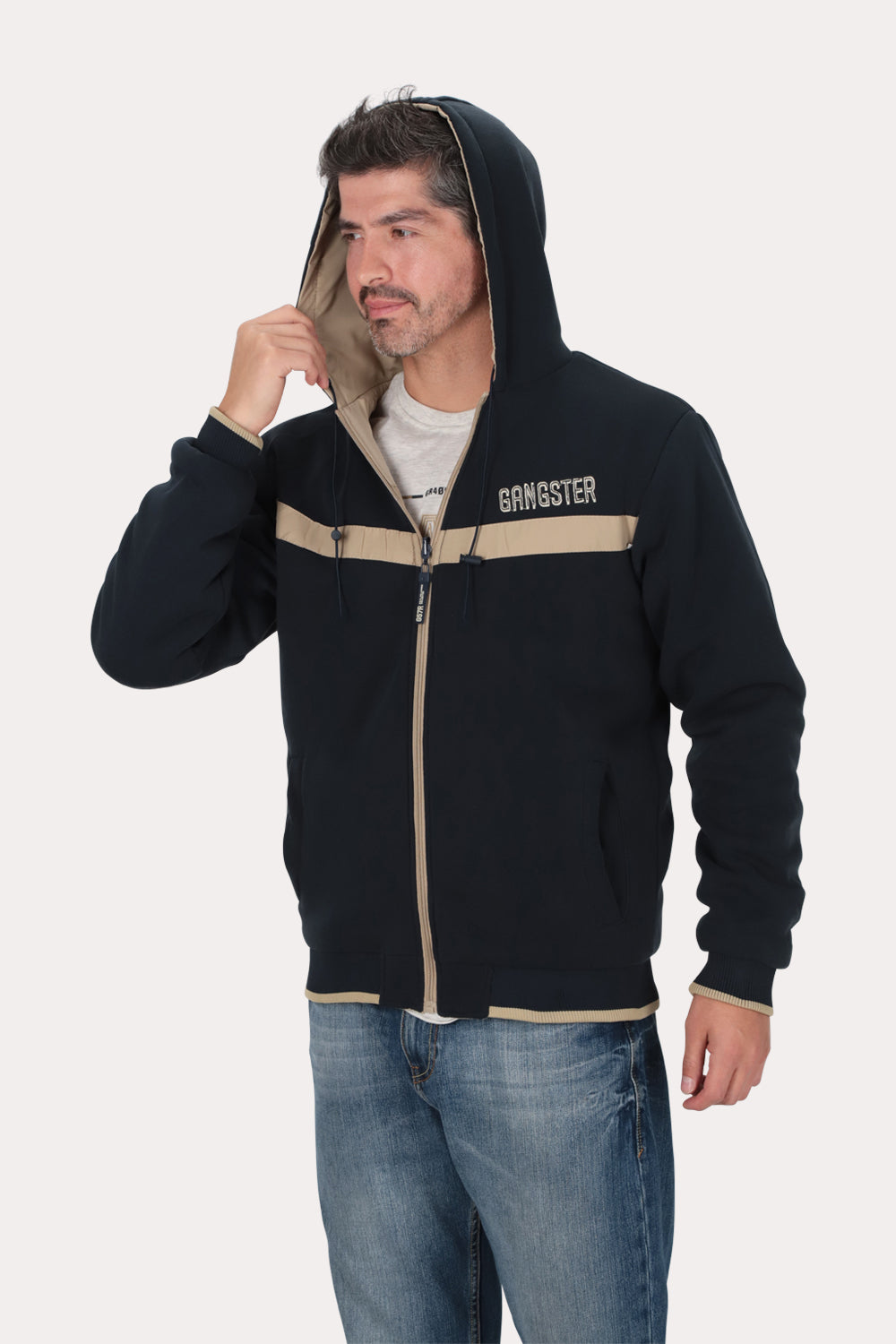 Cortaviento Reversible Dual Beige Gangster