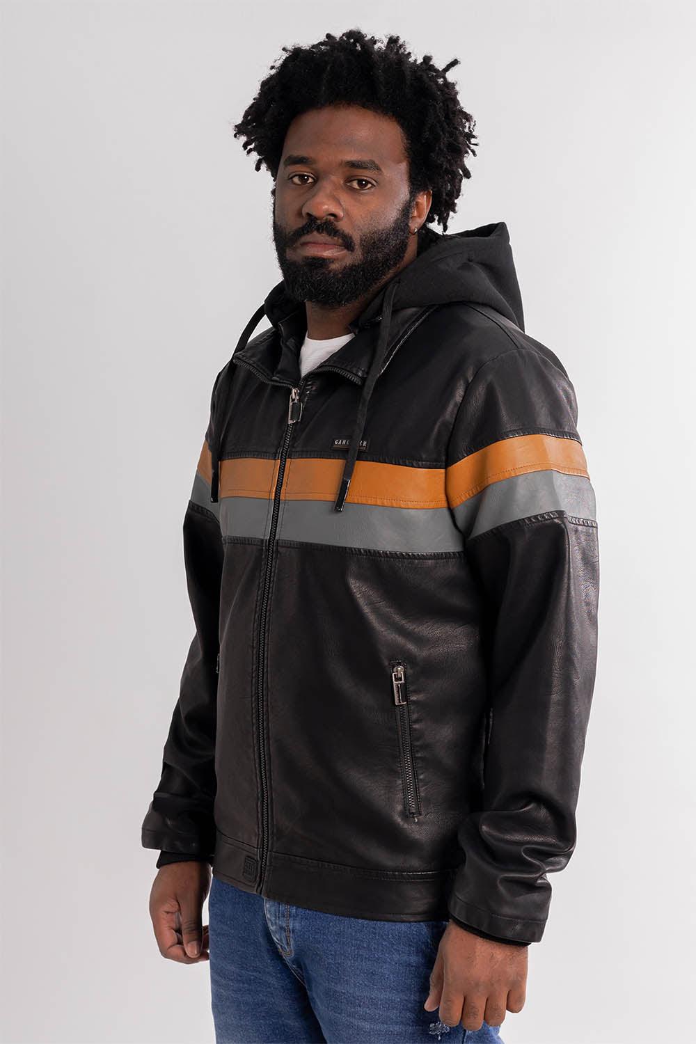 Chaqueta PU Moto Negro Gangster - Gangster