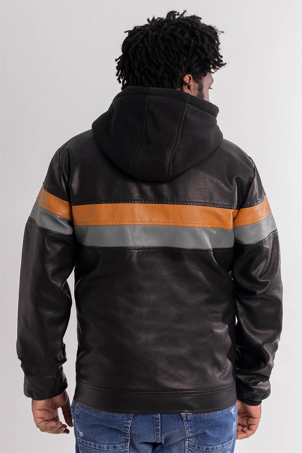 Chaqueta PU Moto Negro Gangster - Gangster