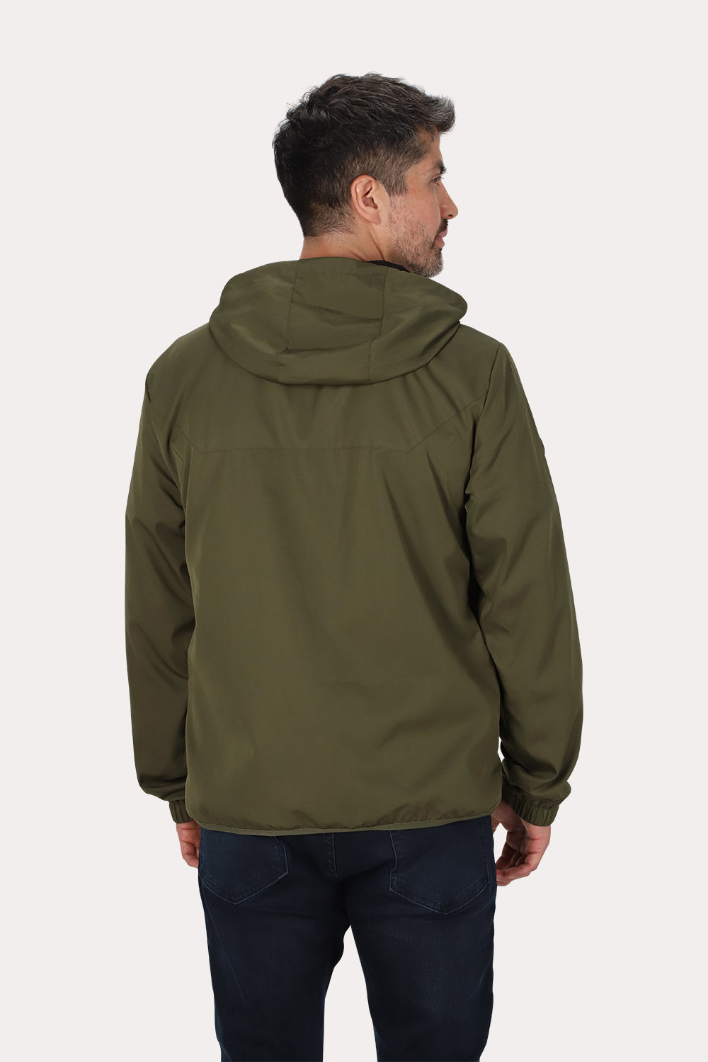 Cortaviento Reversible Chill Verde Oliva Oscuro Gangster