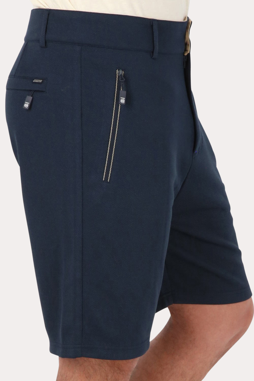 Short Bermuda Jogger Liso Comfort Azul Gangster