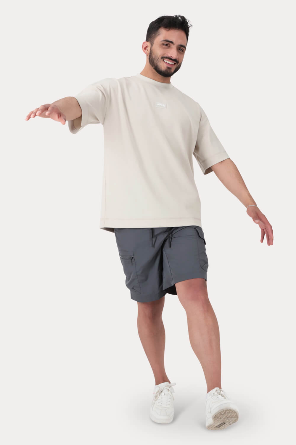 Short Nikel Cargo Gris Overcore