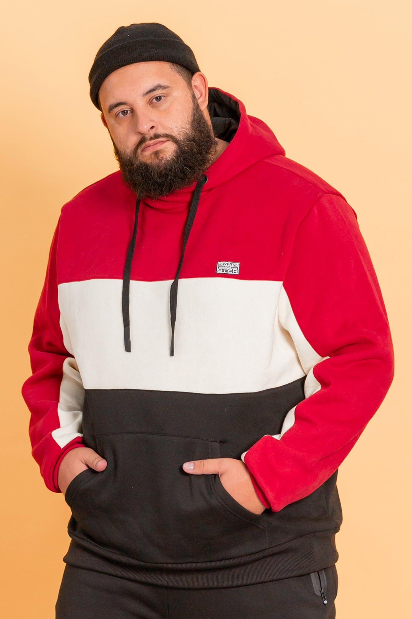Polerón Hoodie Fleece Journal Rojo Gangster - Gangster