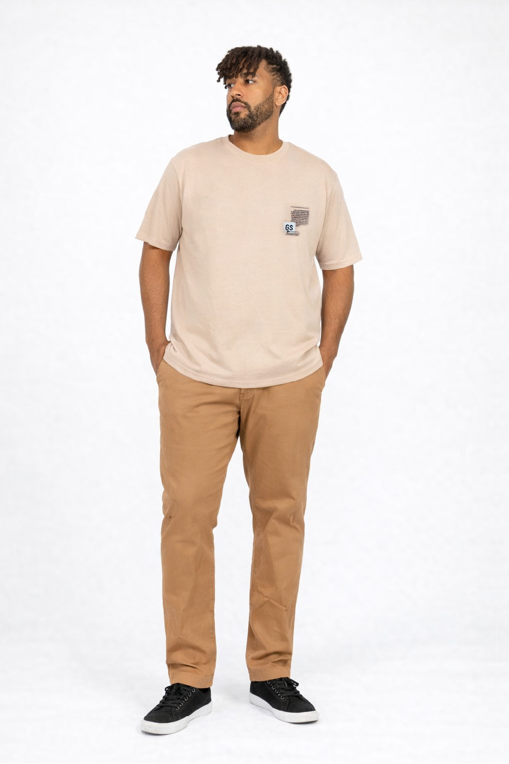 Plus Polera MC Textura Ranch Beige