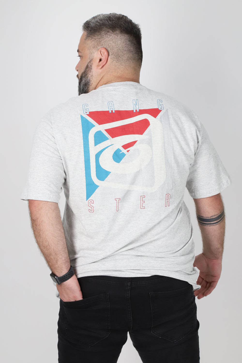 Plus Polera Mc Básica Intense Gris Gangster
