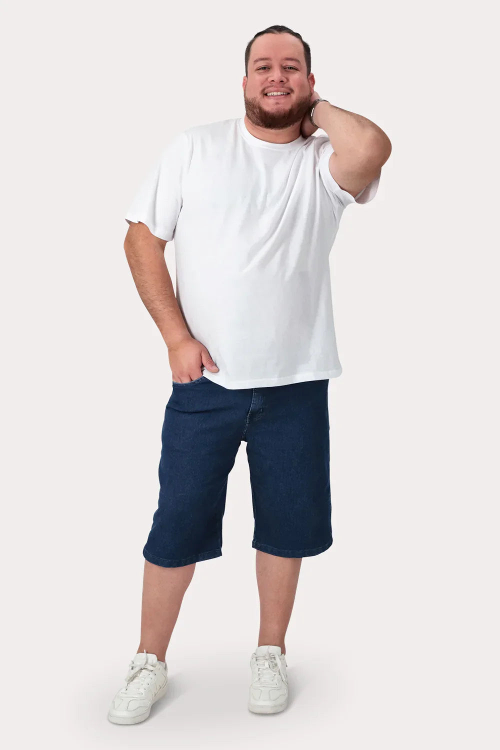 Plus Polera MC Basica Grand C Blanco - Gangster