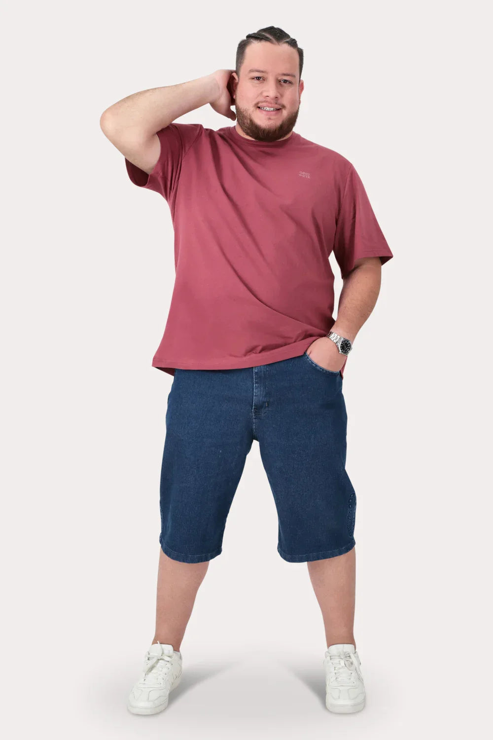 Plus Polera MC Basica Herald Vino - Gangster