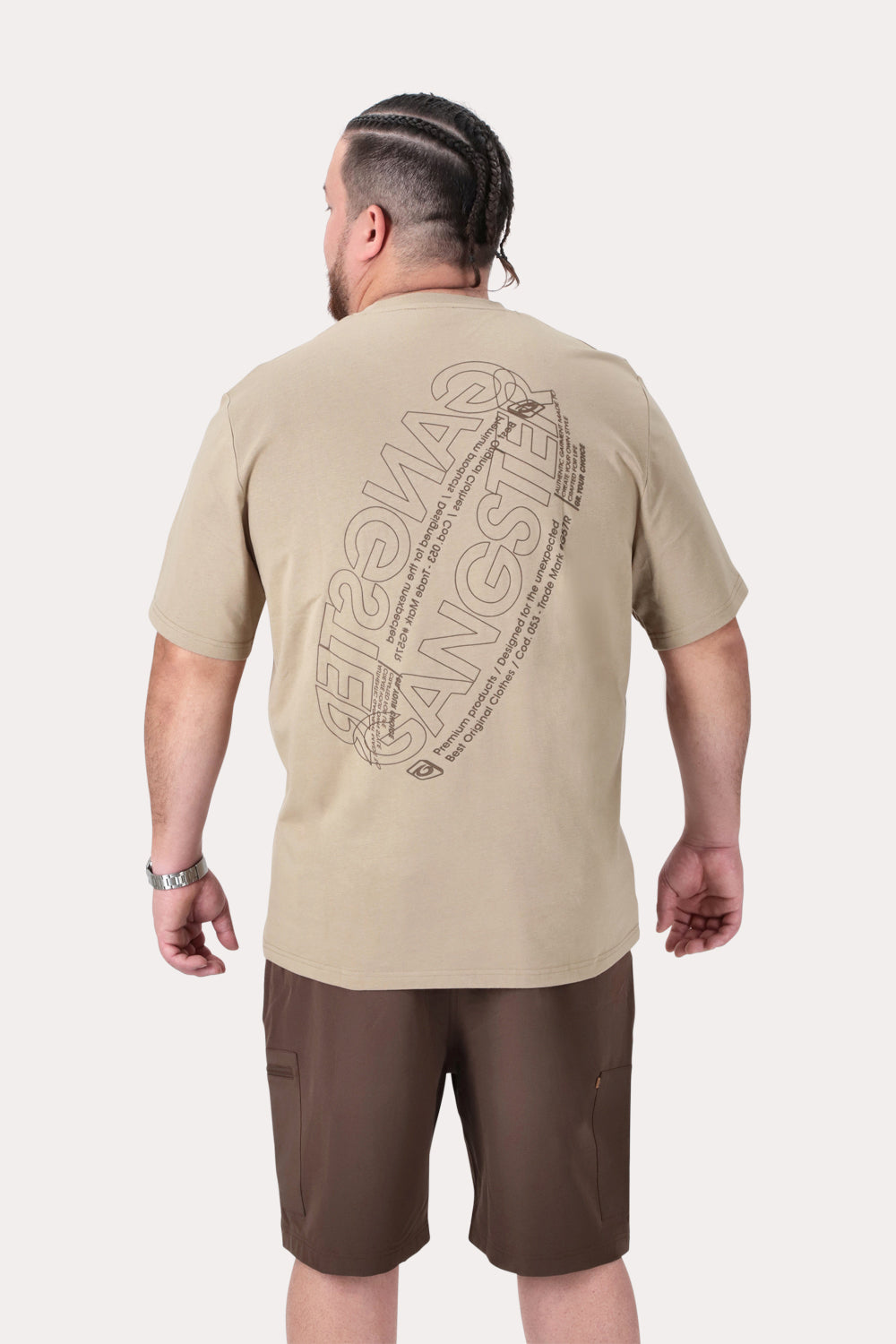 Plus Polera MC Basica Rocke Beige