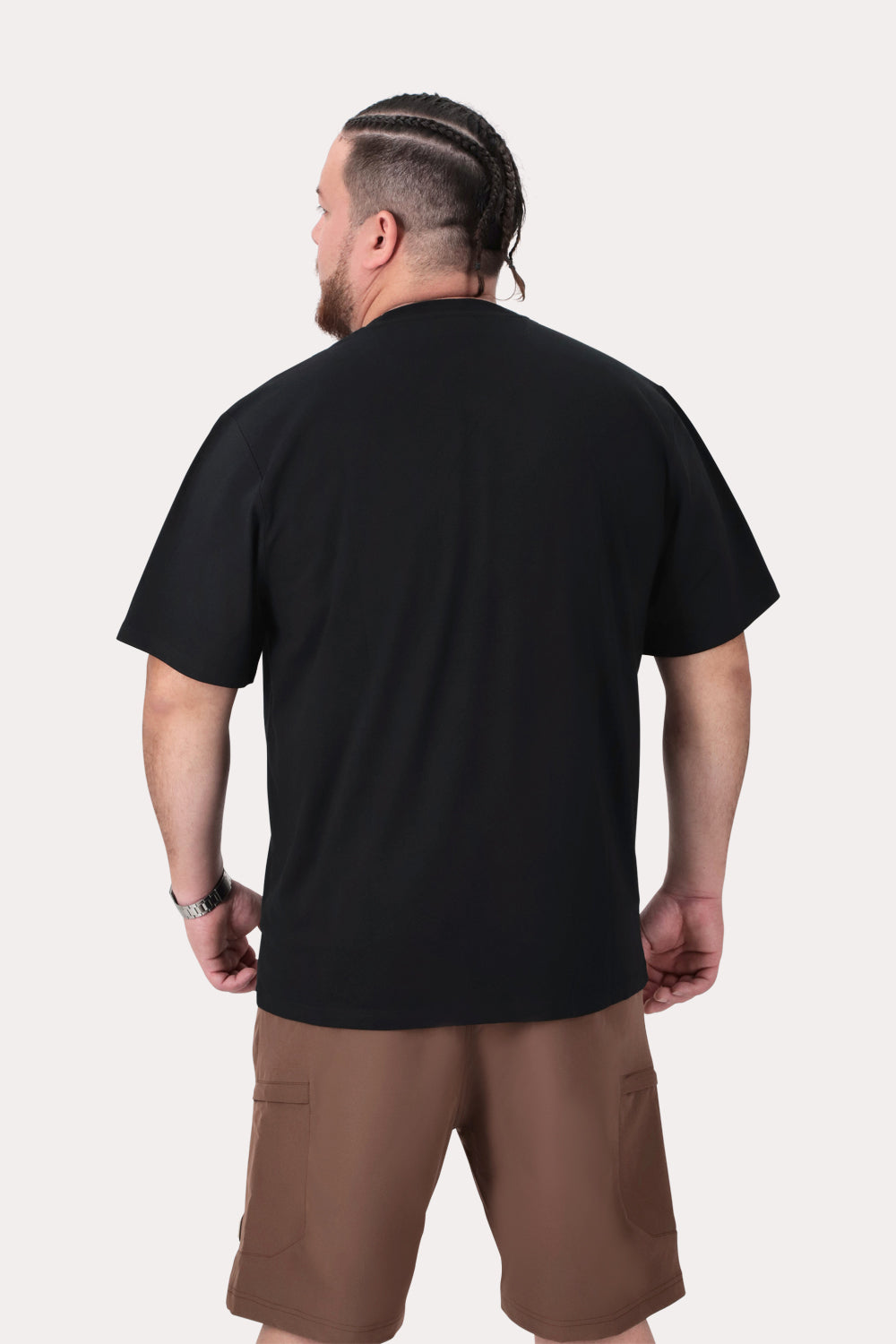 Plus Polera MC Basica Jackson Negro