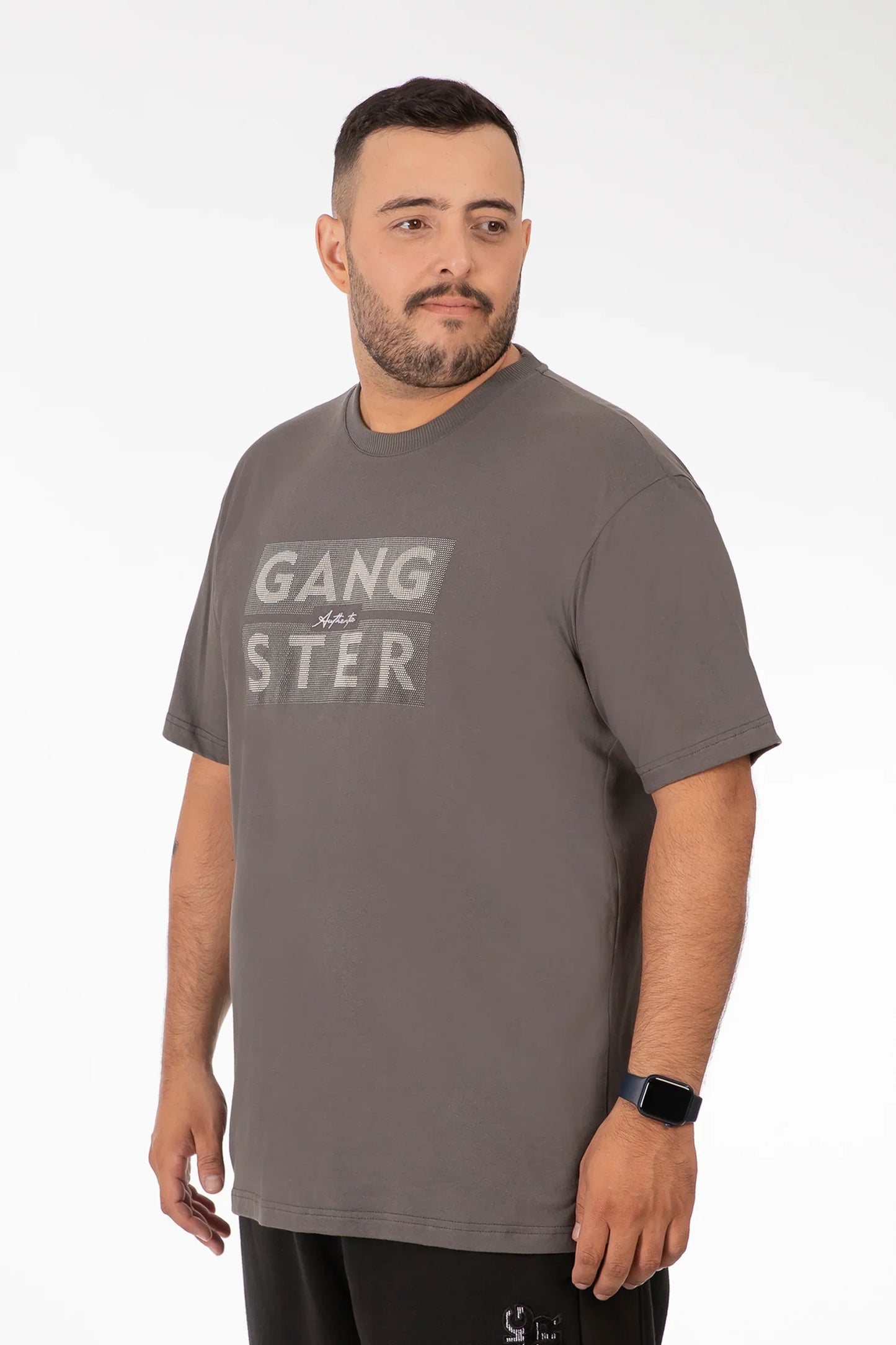 Plus Polera MC Basica Santa Gris - Gangster