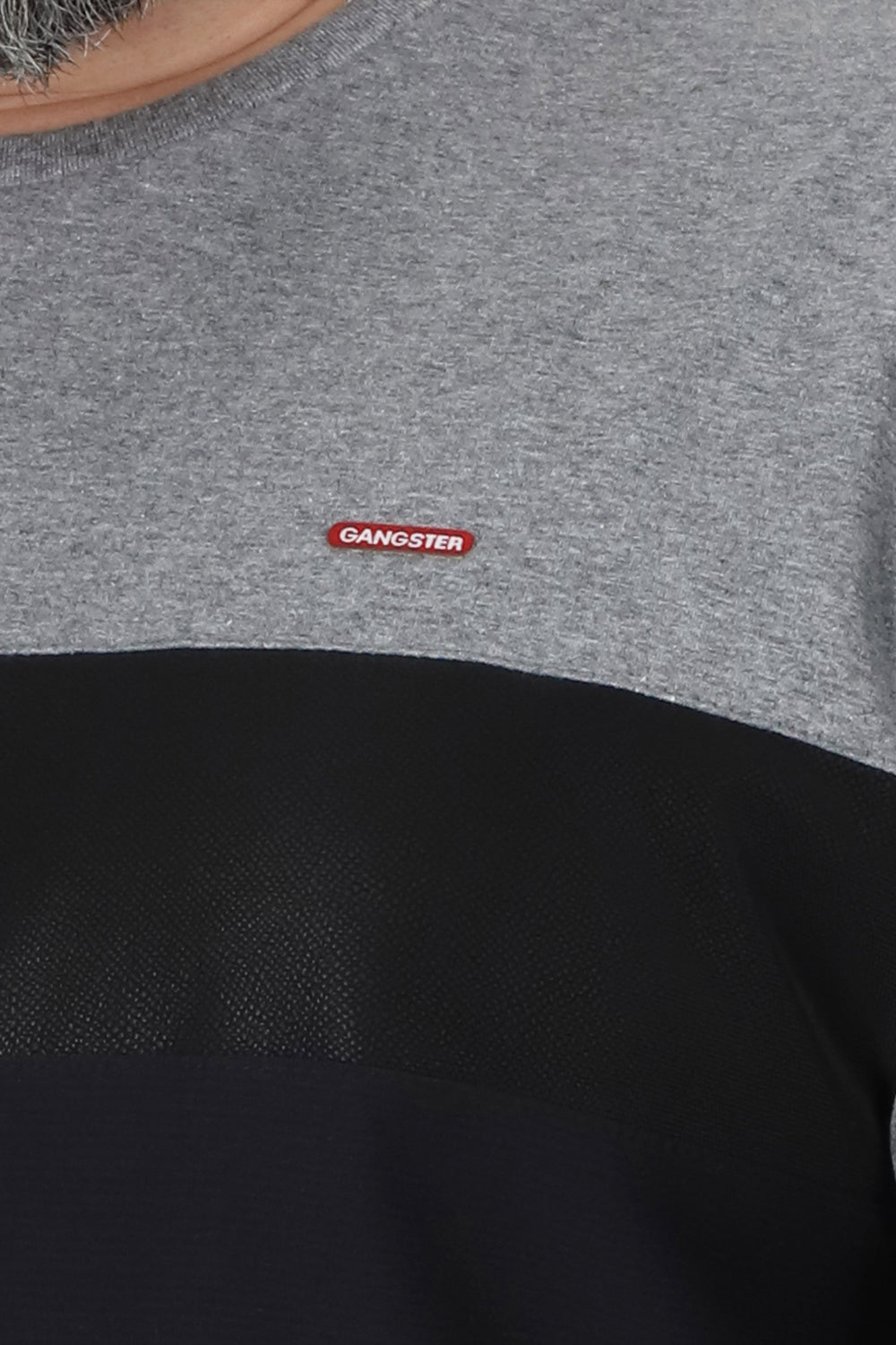 Plus Polera Manga Larga Bond Gris Gangster