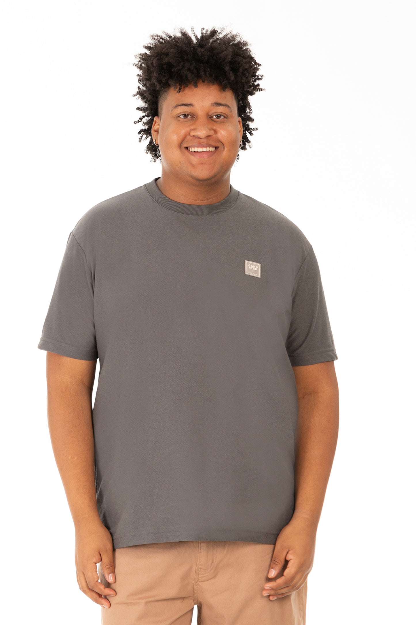 Plus Polera MC Textura Fenway Gris