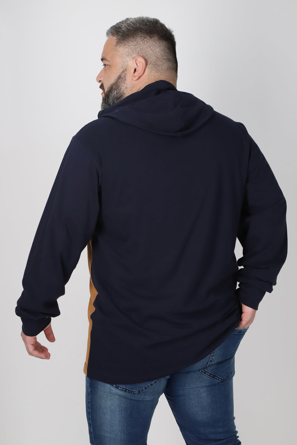 Plus Polera Manga Larga Ultimate Azul Marino Gangster