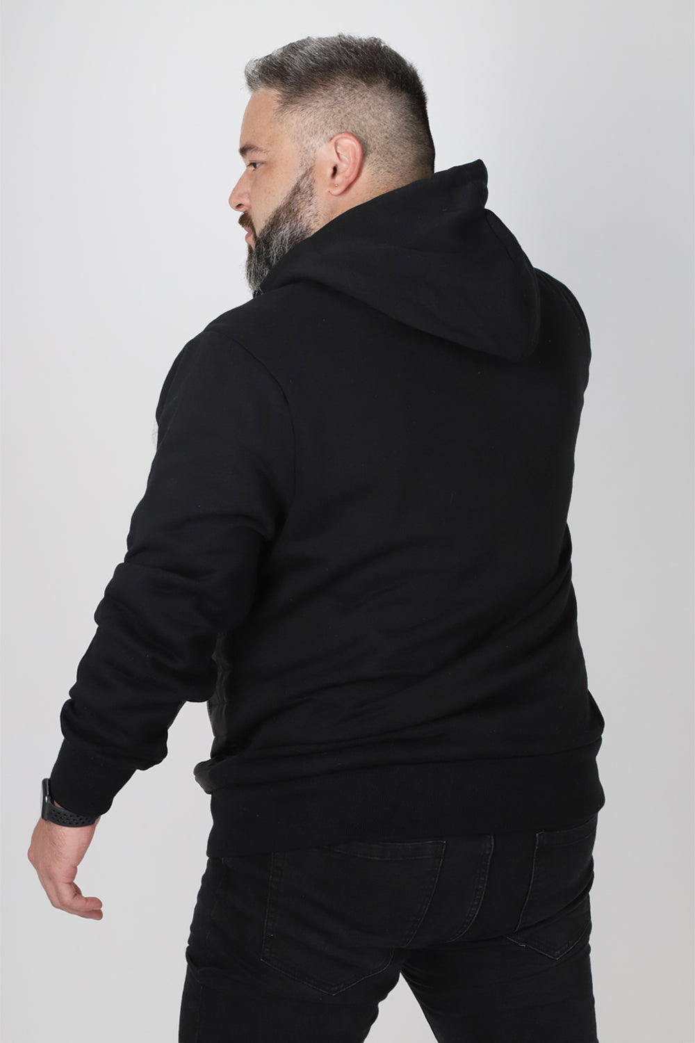 Plus Chaqueta Híbrida Fusion Negro Gangster