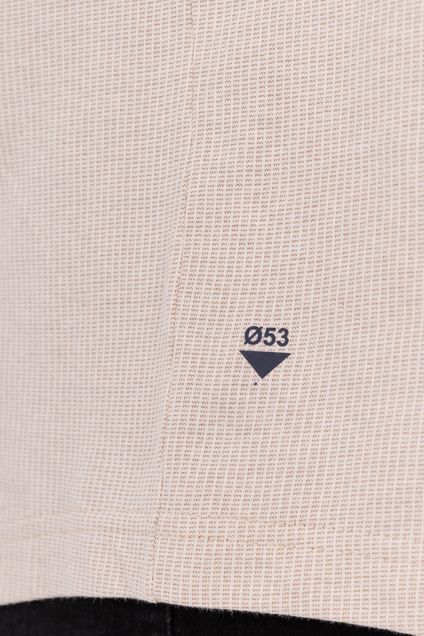 Plus Camisa Camisa Textura Berri Beige