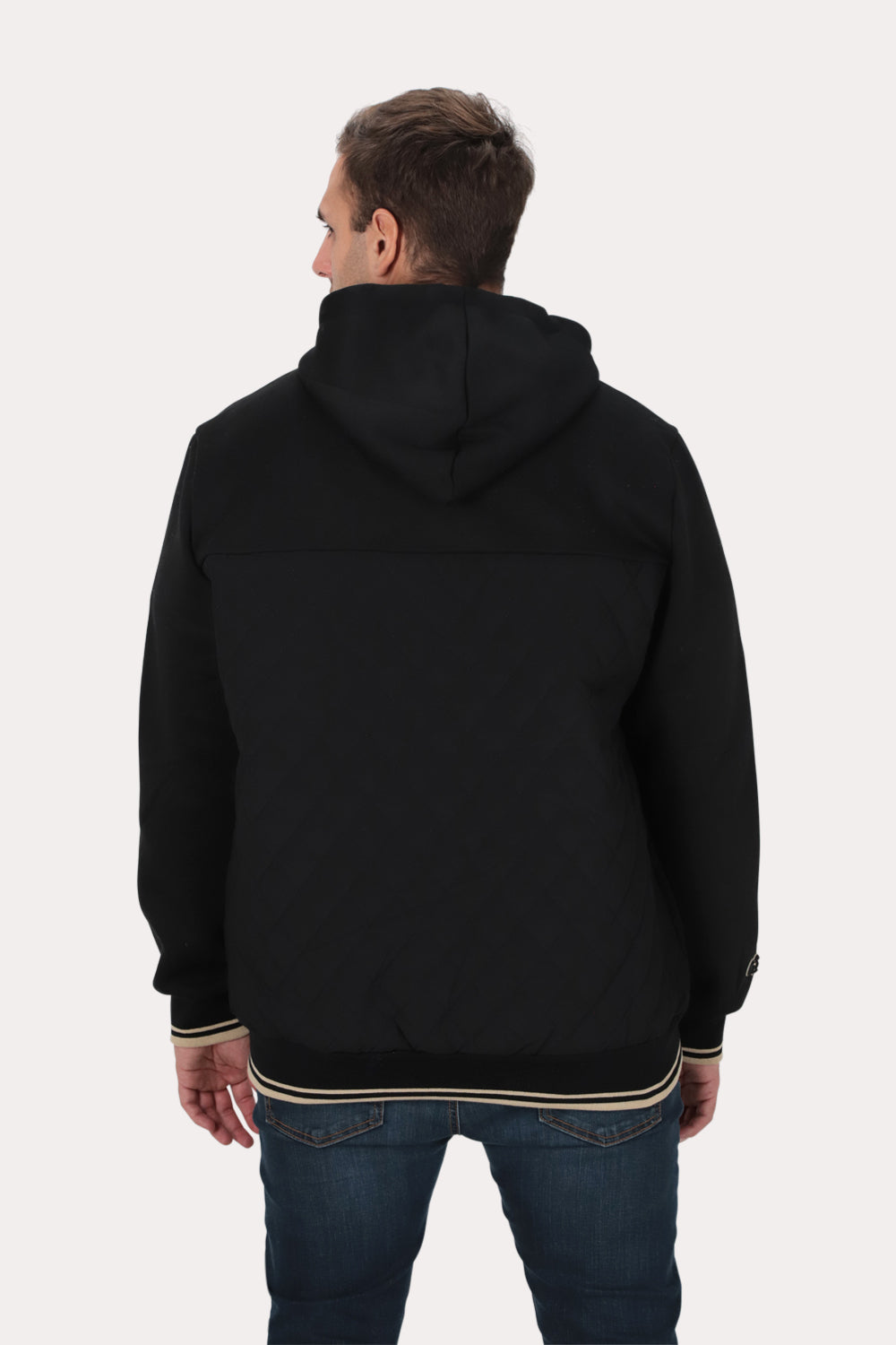 Plus Poleron Hibridas Patchwork Negro Gangster