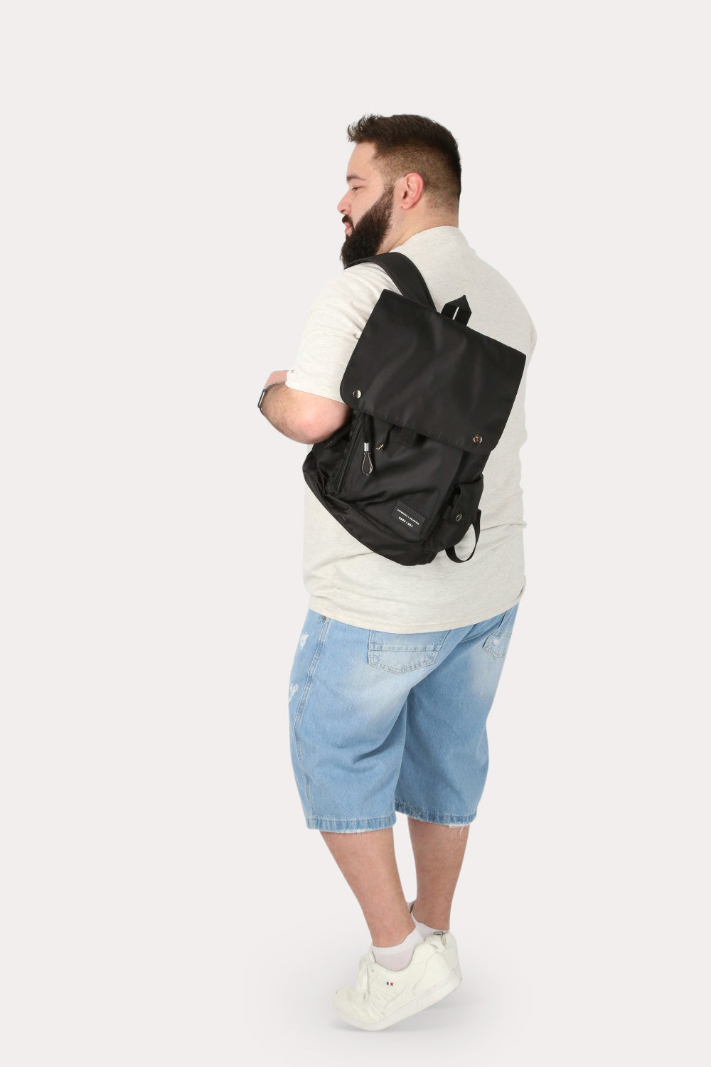 Plus Short Bermuda Denin Jeans Cuff Azul Gangster
