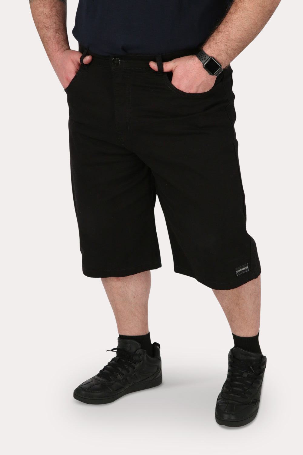 Plus Short Bermuda Canvas Oblack Negro Gangster