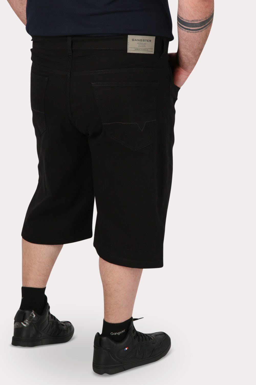 Plus Short Bermuda Canvas Oblack Negro Gangster