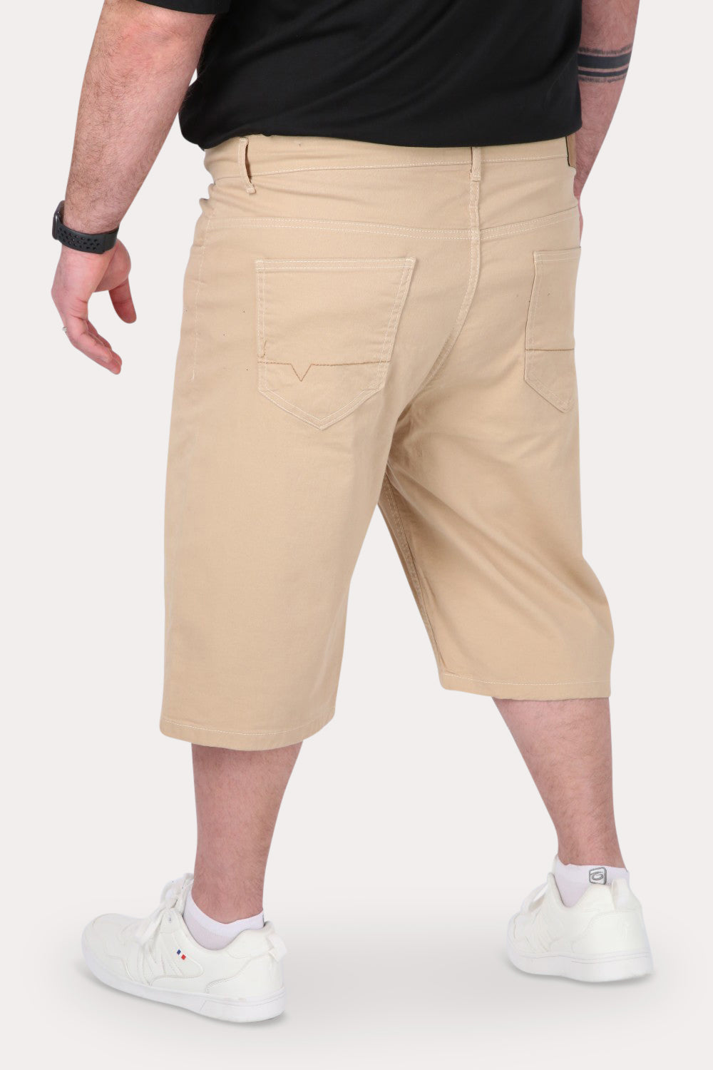 Plus Short Bermuda Canvas Palha Caramelo Gangster