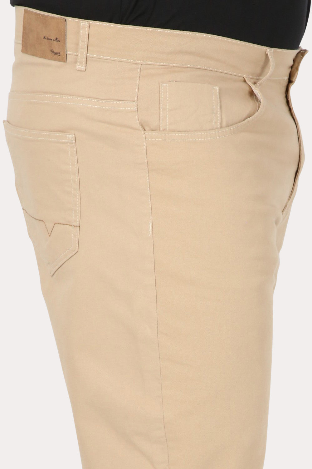 Plus Short Bermuda Canvas Palha Caramelo Gangster