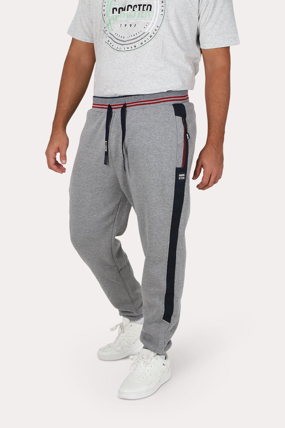 Plus Pantalon Jogger Primary Gris Gangster