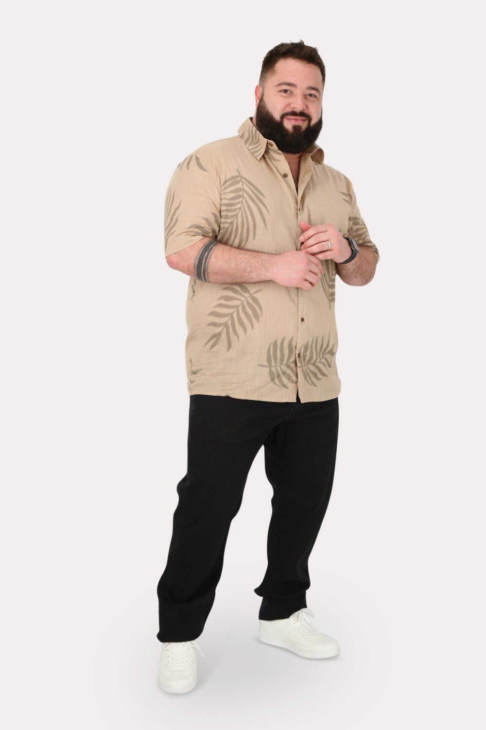 Plus Pantalon Denim 0 Negro Gangster