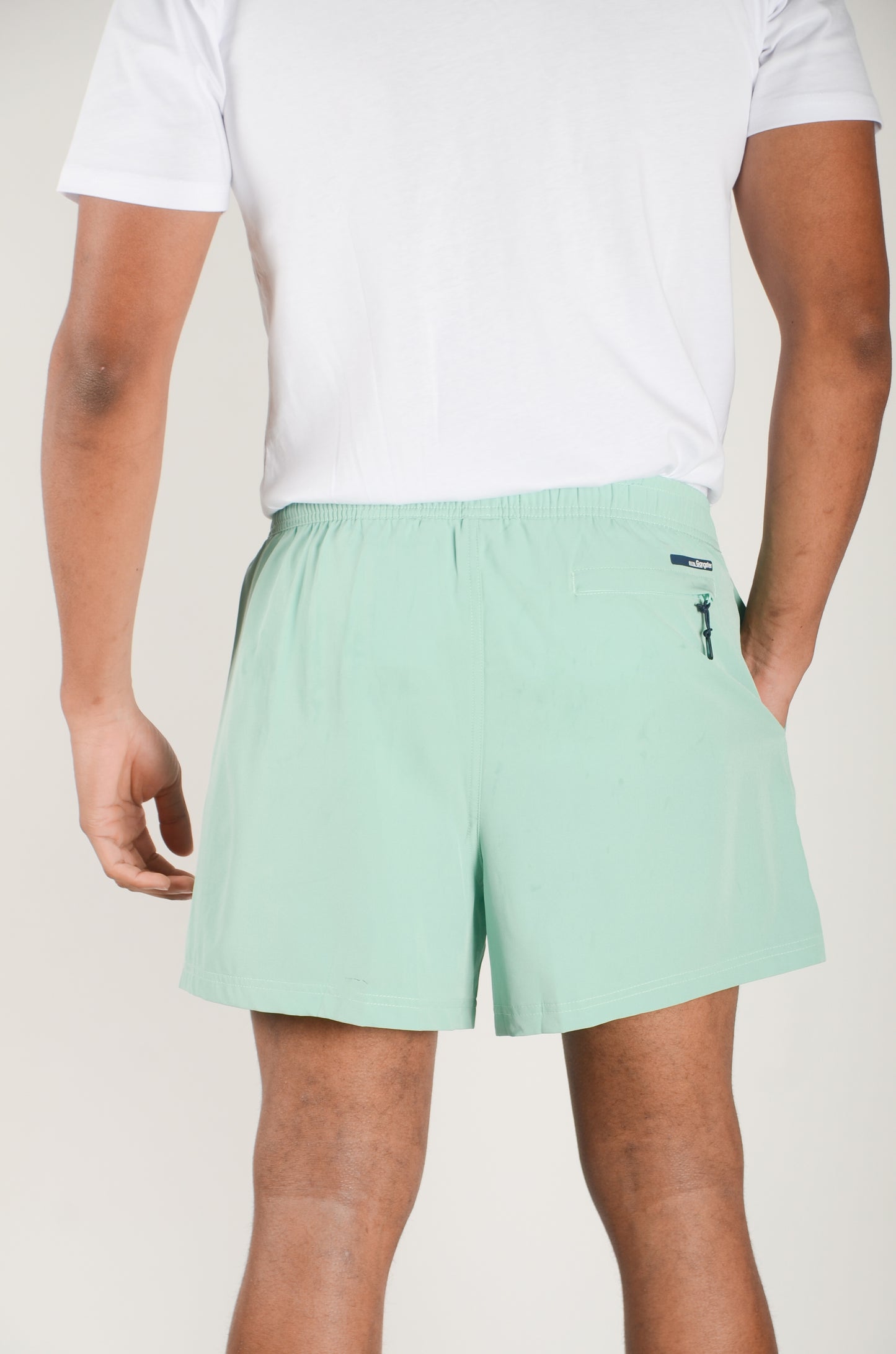 Plus Traje Baño Solid Verde Gangster