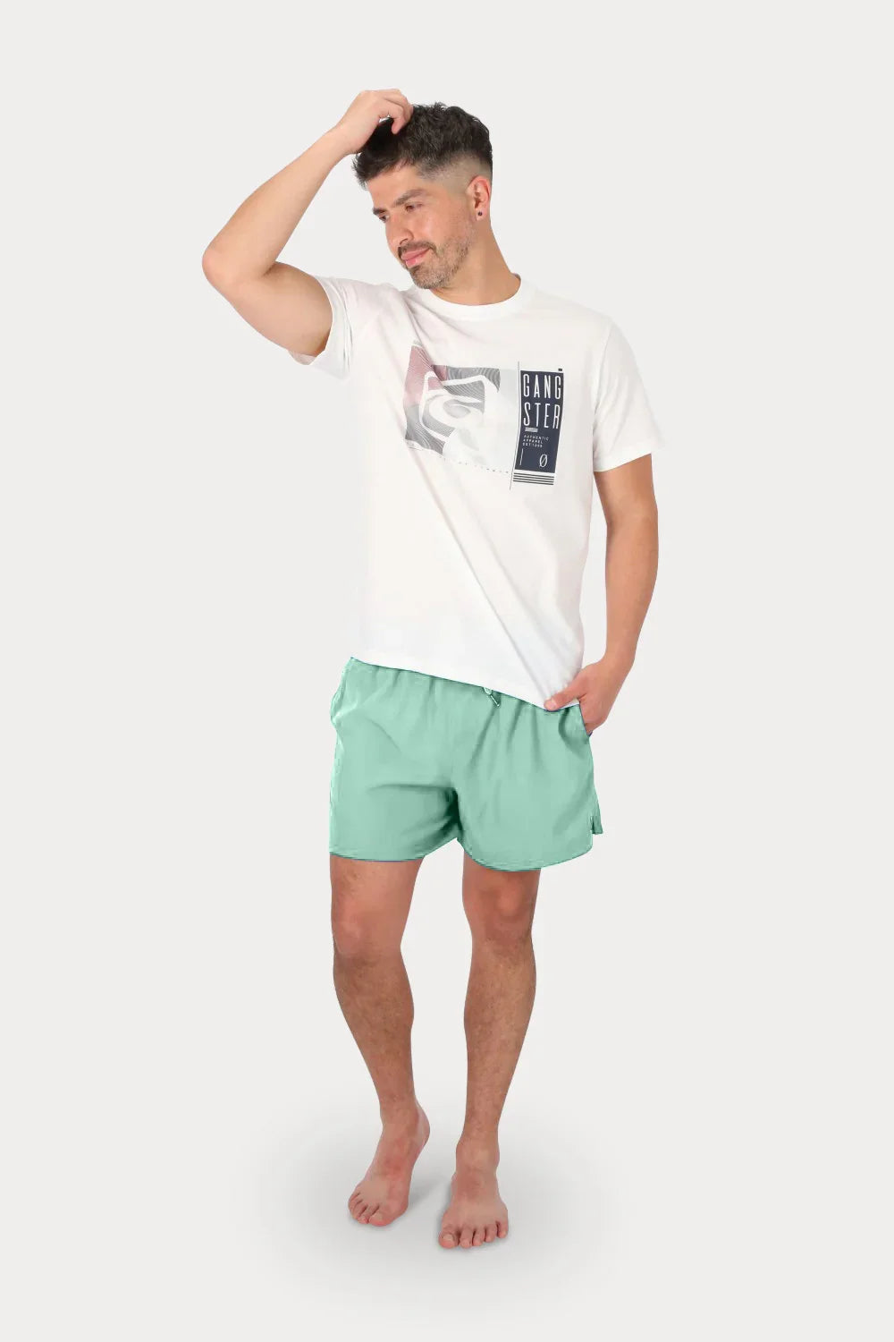 Traje Baño Volley Traje Baño Solid Celeste Gangster - Gangster