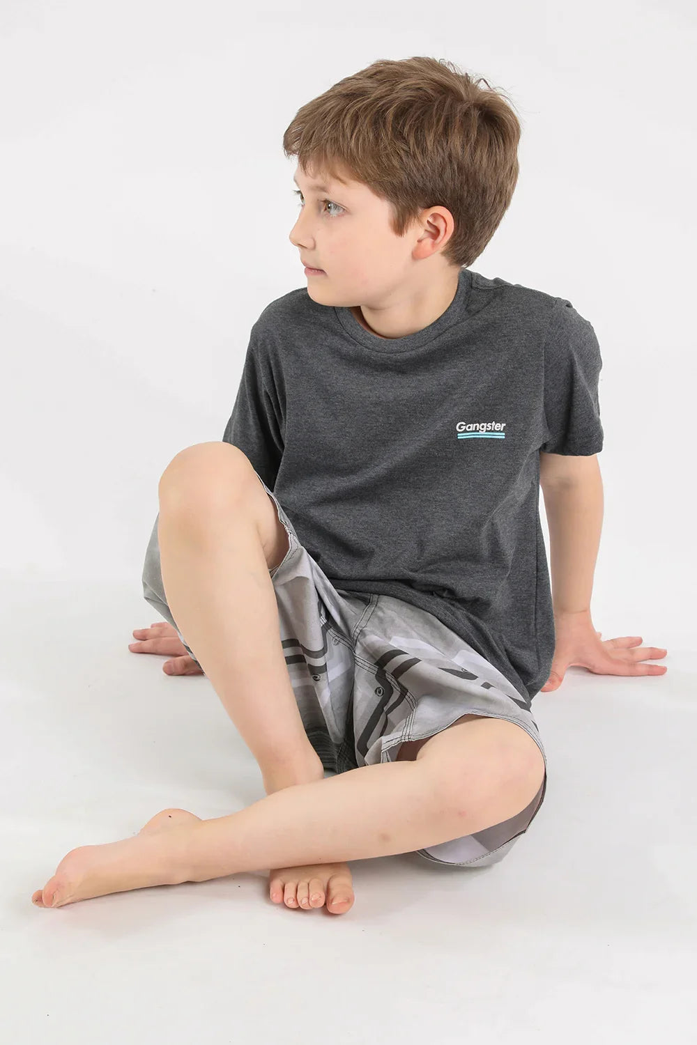 Teen Polera Mc Básica Square Gris Gangster - Gangster