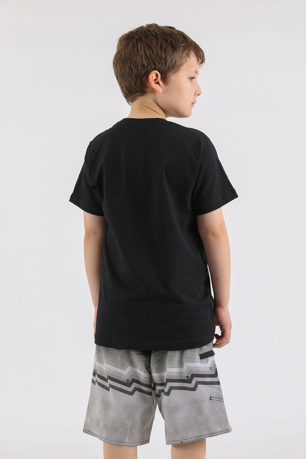 Teen Polera Mc Básica Iron Negro Gangster