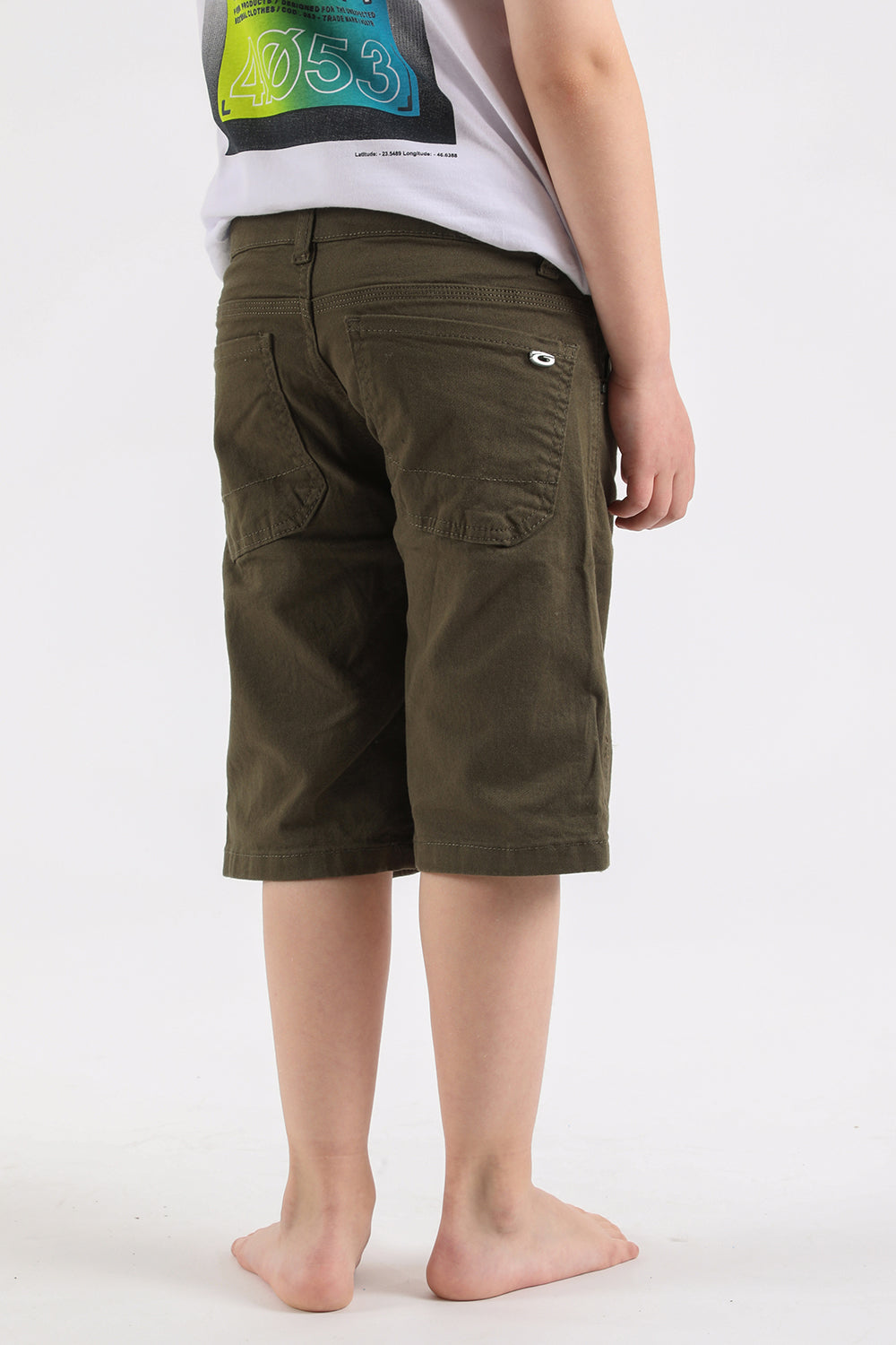 Teen Short Canvas Frontcord Verde Gangster