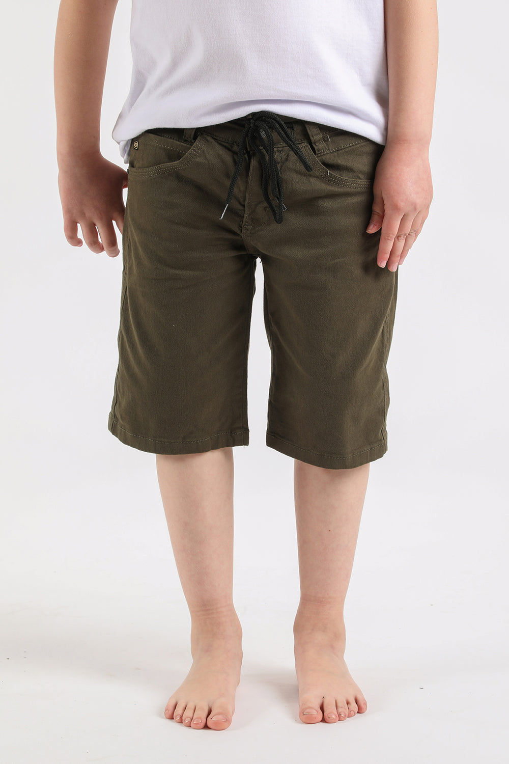 Teen Short Canvas Frontcord Verde Gangster