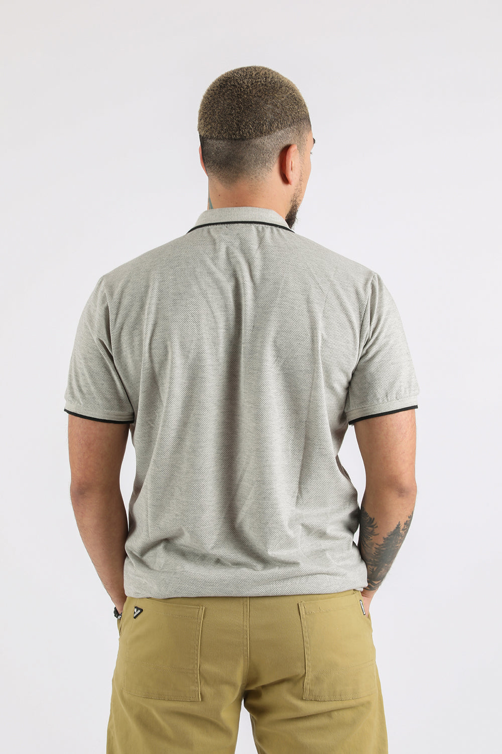 Polera Polo Destroy Gris Gangster