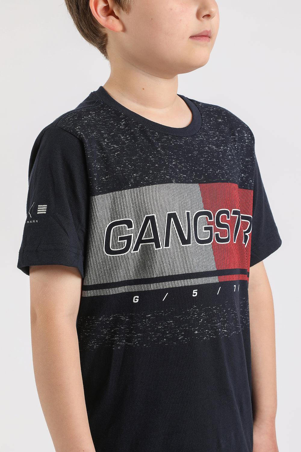 Teen Polera Mc Básica Tomy Azul Gangster - Gangster
